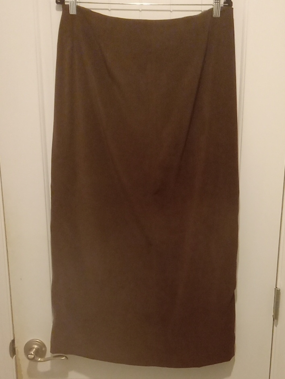Bagatelle Brown Midi Straight Skirt